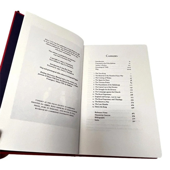 Henry VIII JJ Scarisbrick 2004 Folio Society Book HC Case Fine Binding History - Picture 4 of 12